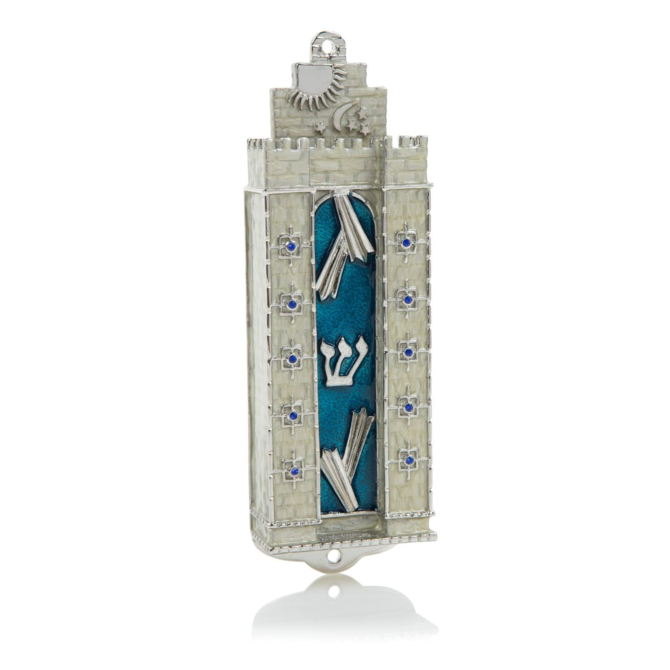 Western Wall style Decorated Mezuzah