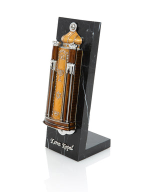 Brown Modern Holy Ark Mezuzah