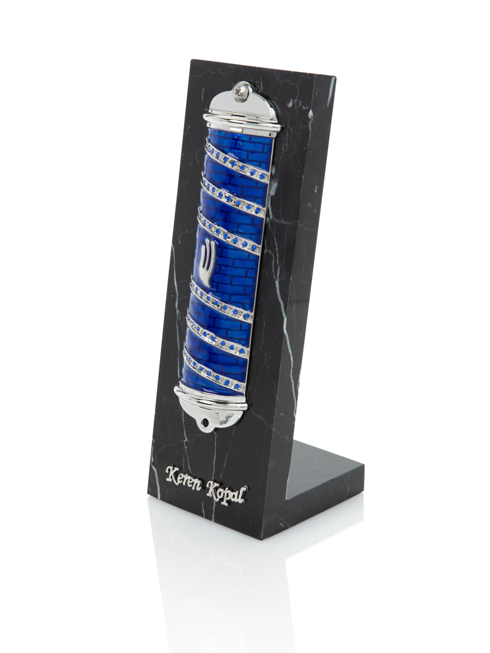 Blue Modern Mezuzah