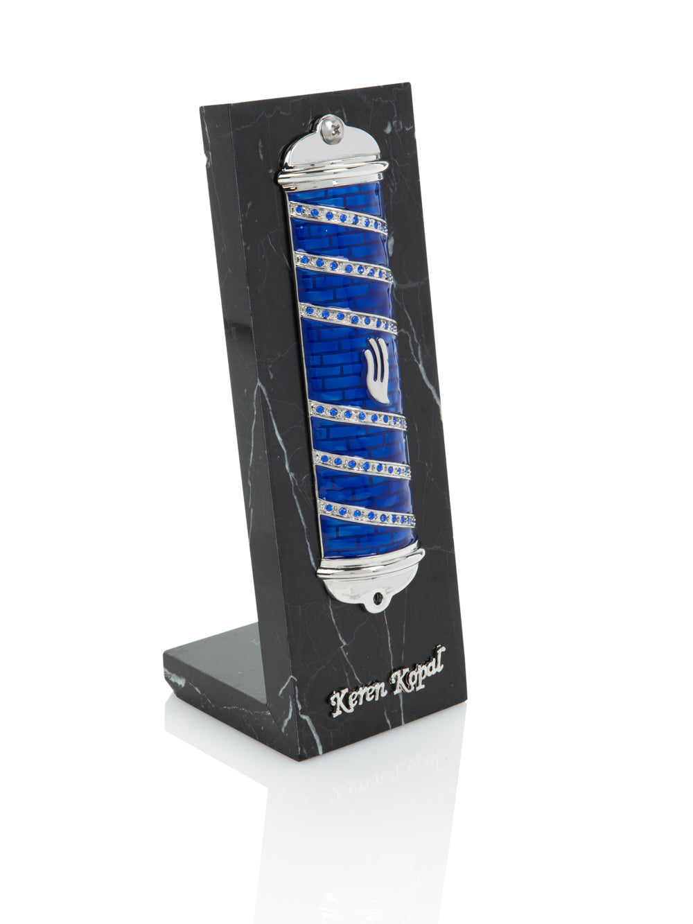 Blue Modern Mezuzah