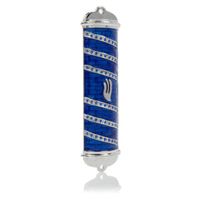 Blue Modern Mezuzah