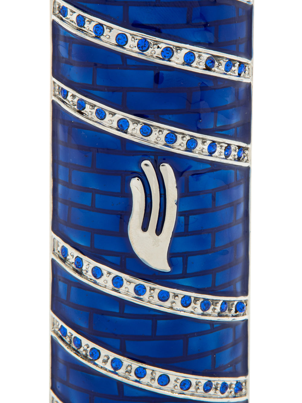 Blue Modern Mezuzah