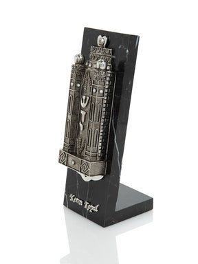 Silver Contemporary Holy Ark Mezuzah