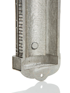 Silver Contemporary Holy Ark Mezuzah