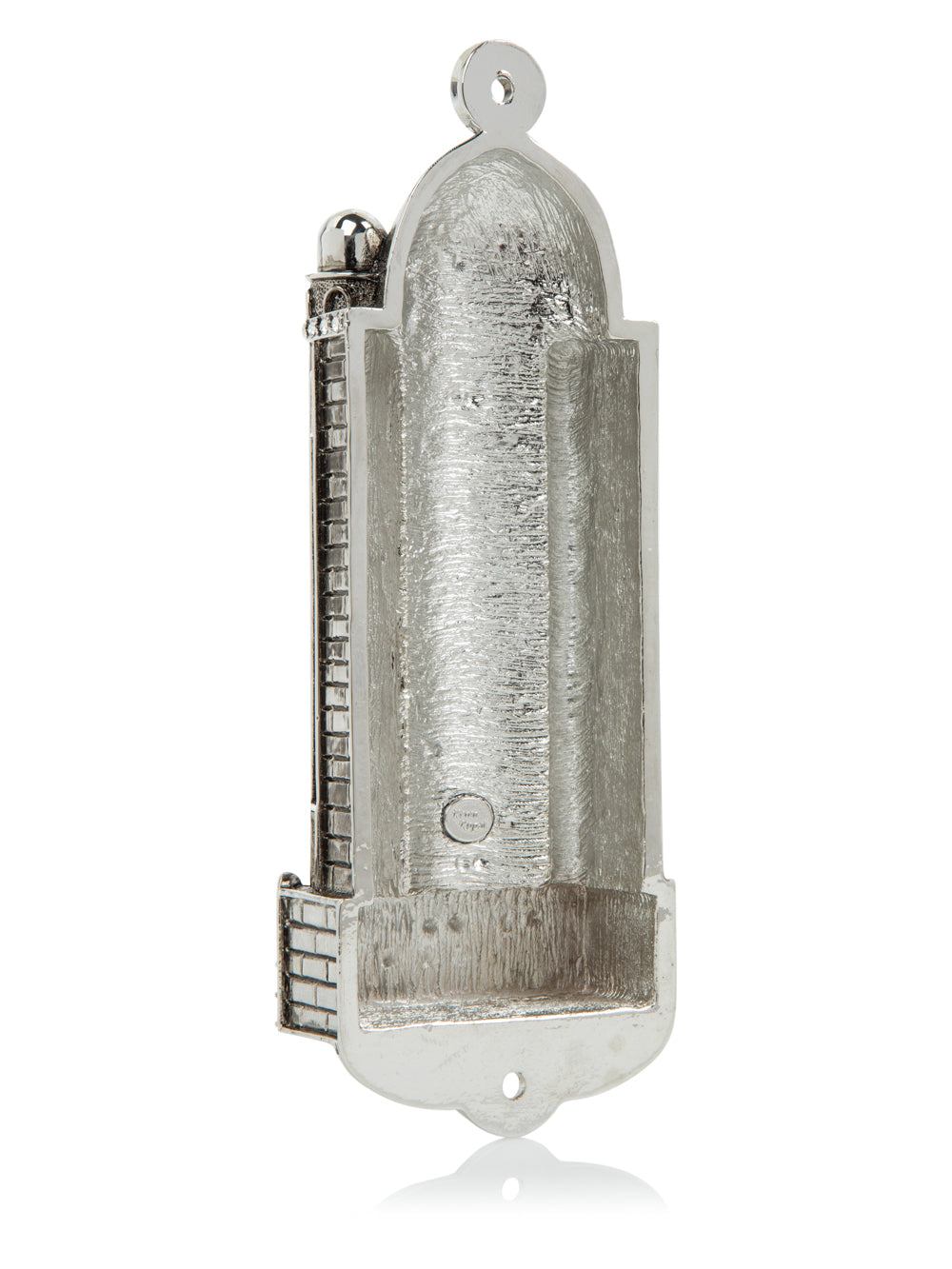 Silver Western Wall style Mezuzah