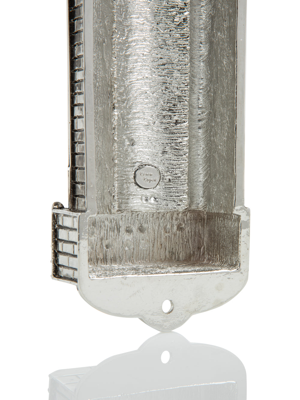 Silver Western Wall style Mezuzah
