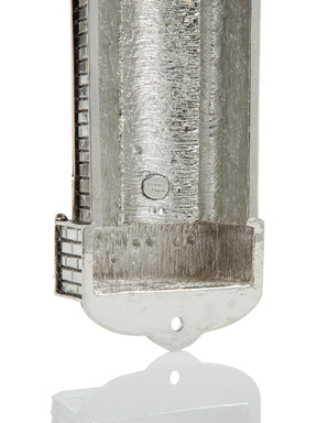 Silver Western Wall style Mezuzah