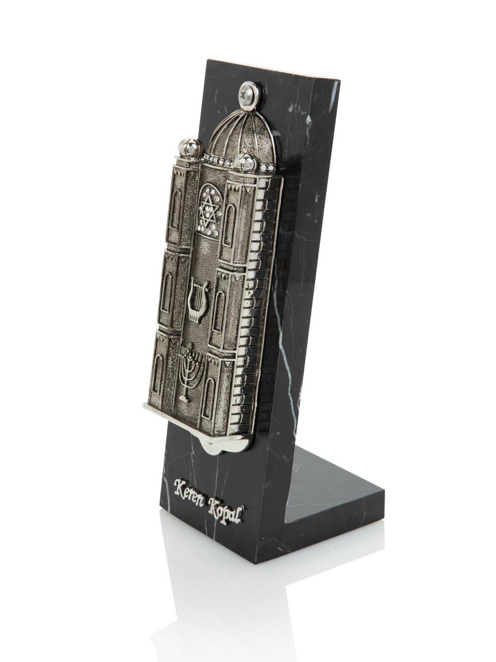 Silver Judaica style Mezuzah