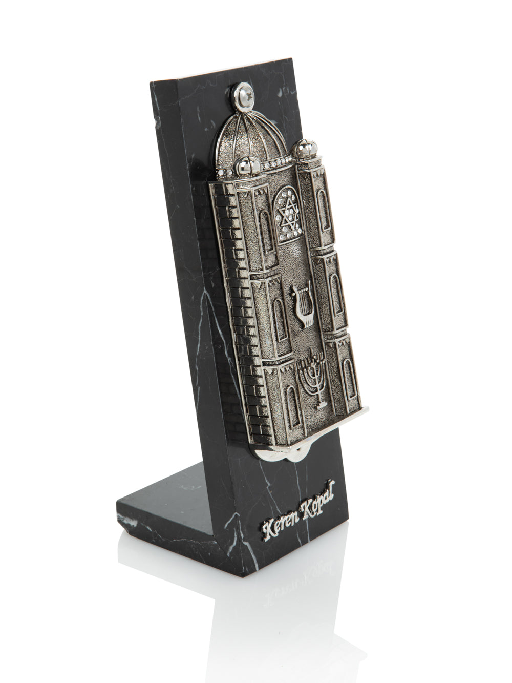 Silver Judaica style Mezuzah