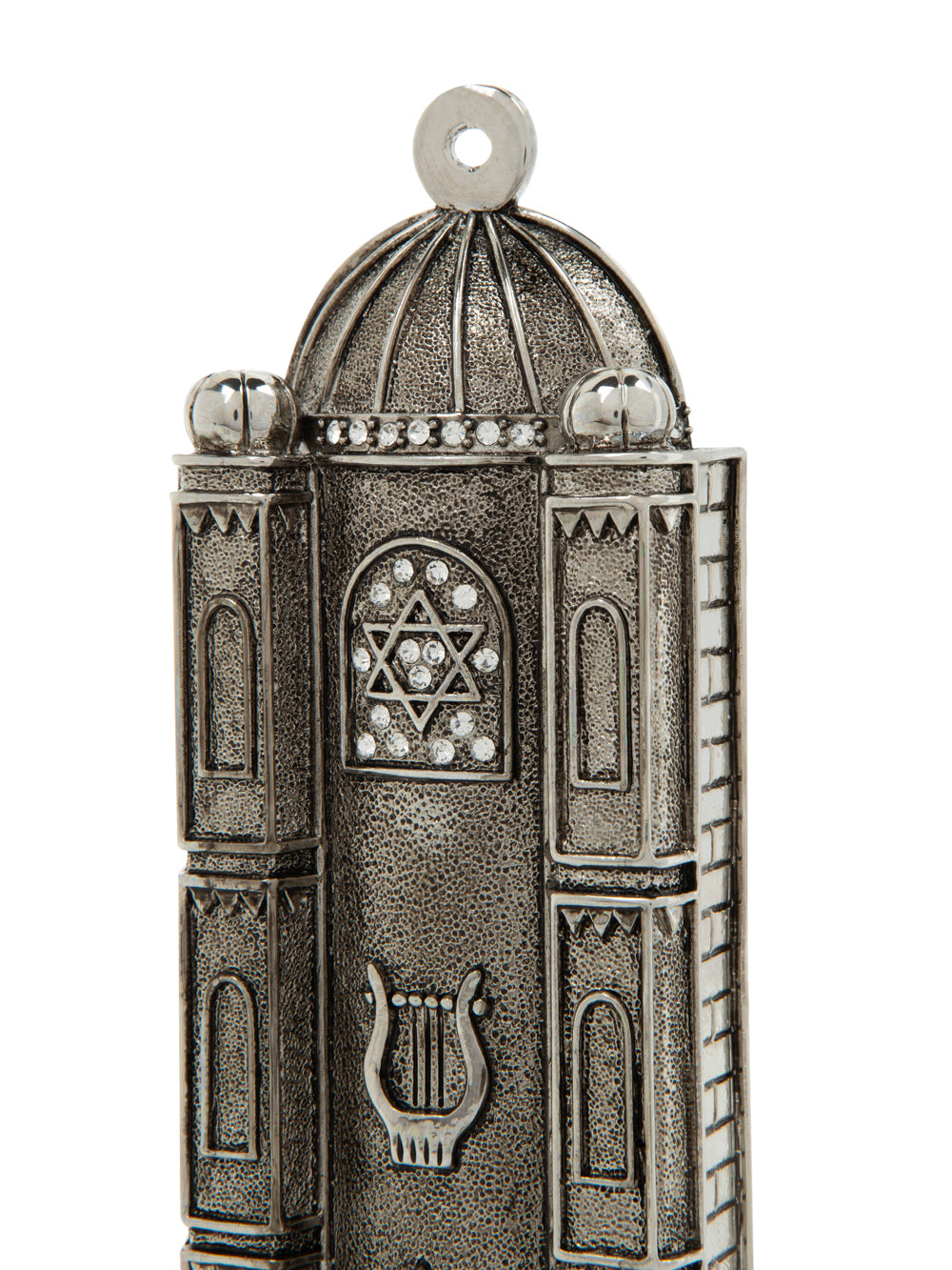 Silver Judaica style Mezuzah