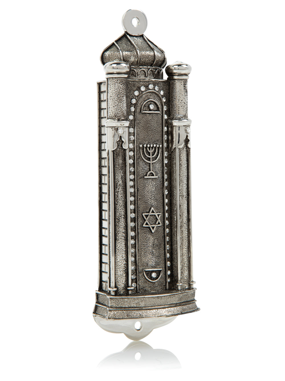 Silver Modern Holy Ark Mezuzah