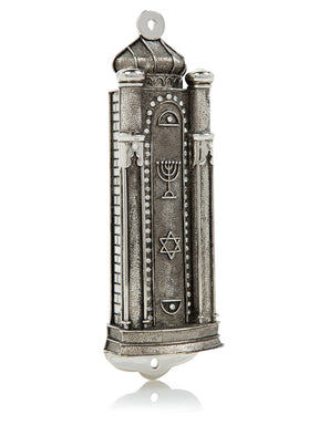 Silver Modern Holy Ark Mezuzah