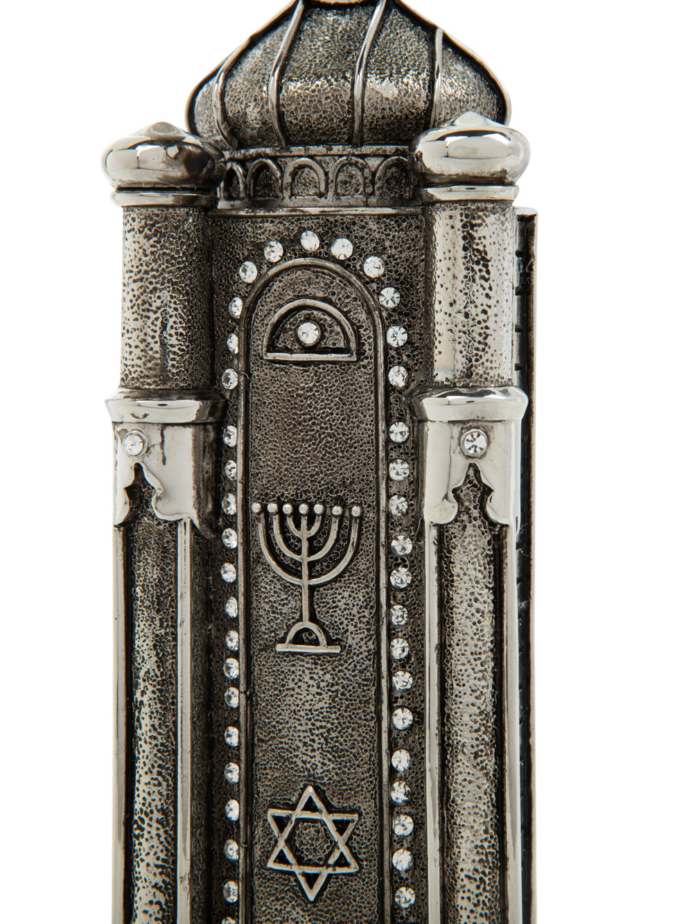 Silver Modern Holy Ark Mezuzah