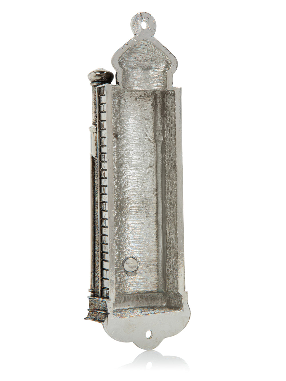 Silver Modern Holy Ark Mezuzah