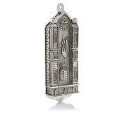Silver Holy Ark style Mezuzah