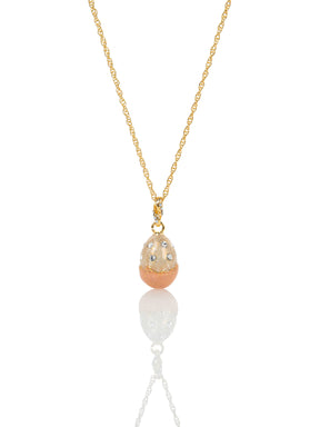 Collier à pendentif Œuf rose
