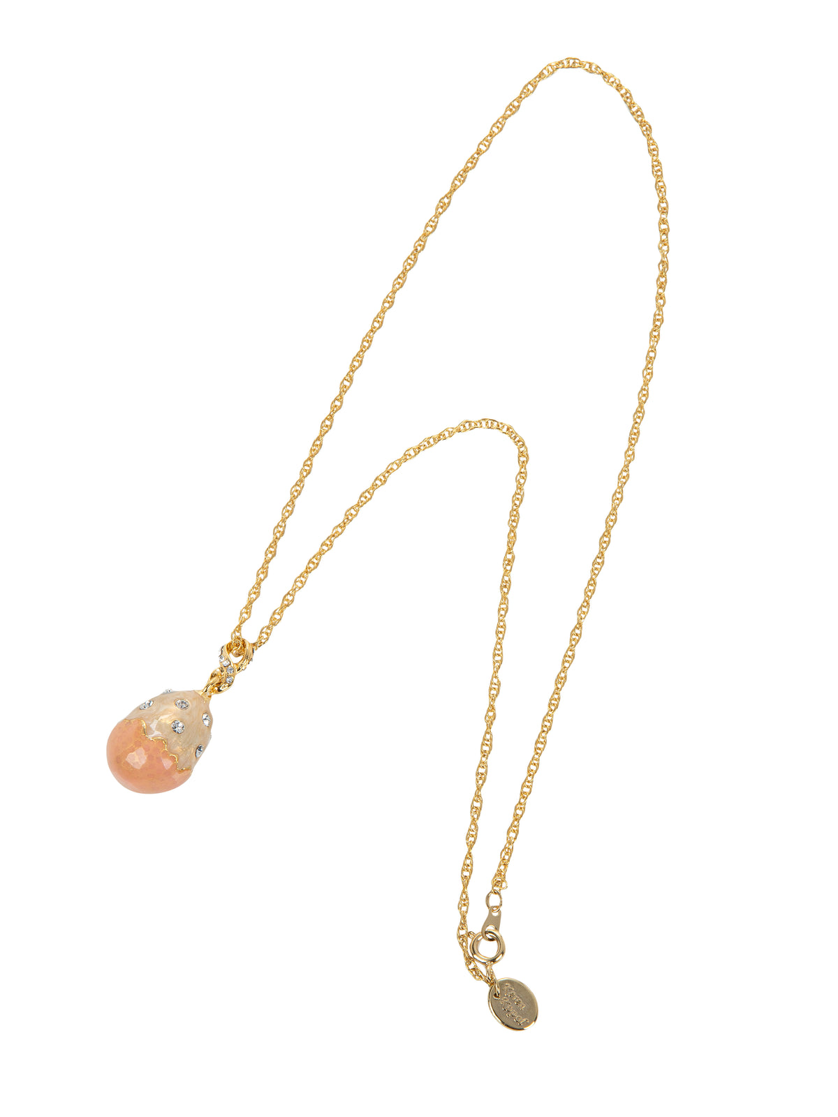 Collier à pendentif Œuf rose