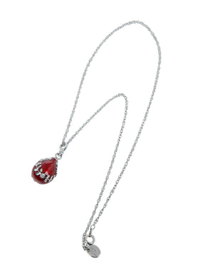 Red Egg Pendant Necklace