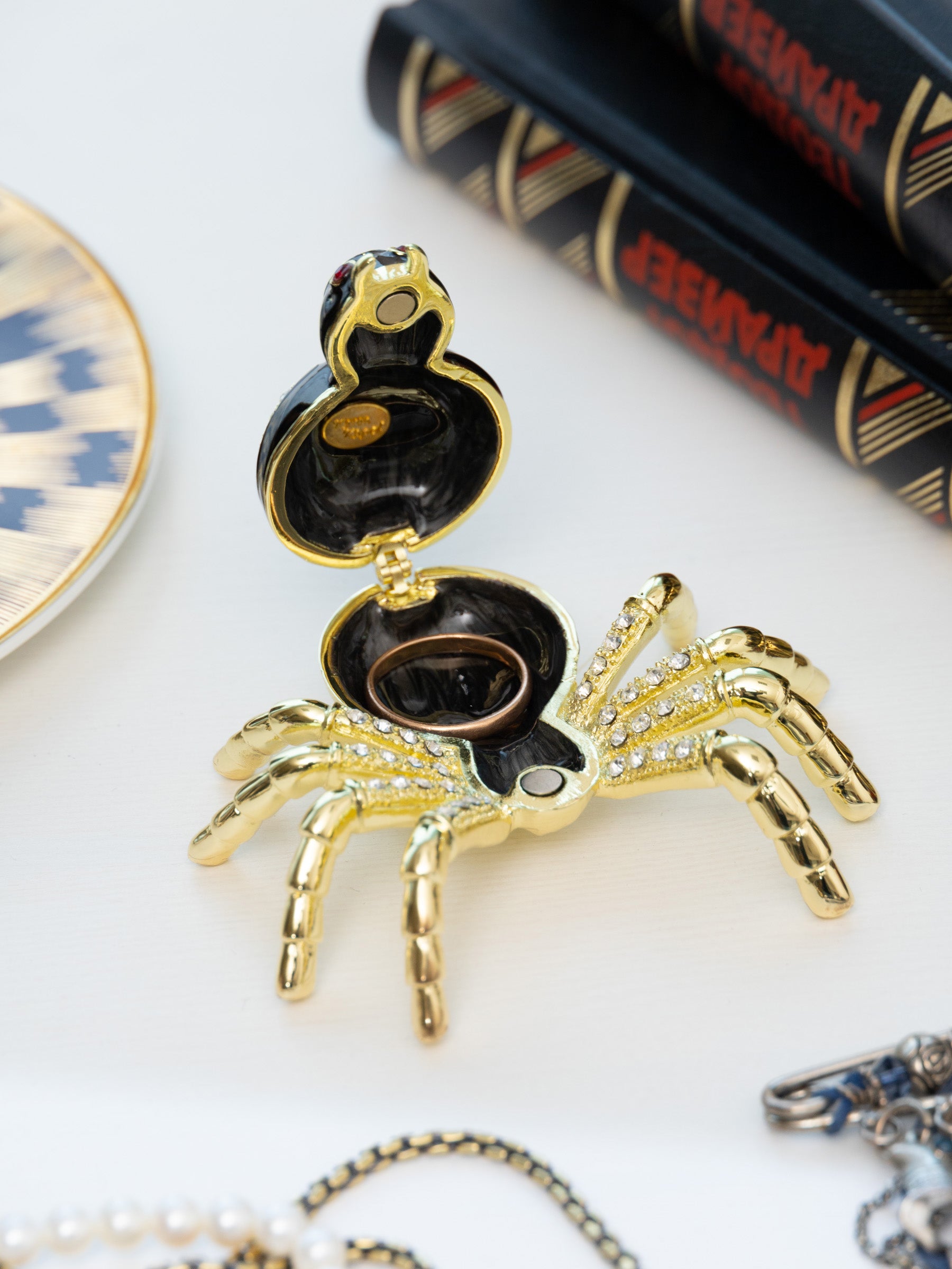 Gold & Black Tarantula Spider