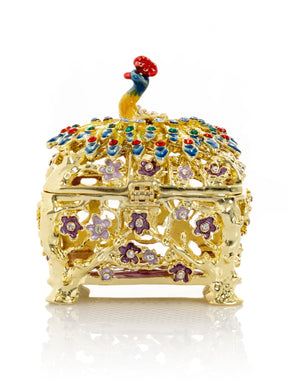 Keren Kopal Peacock Trinket Box