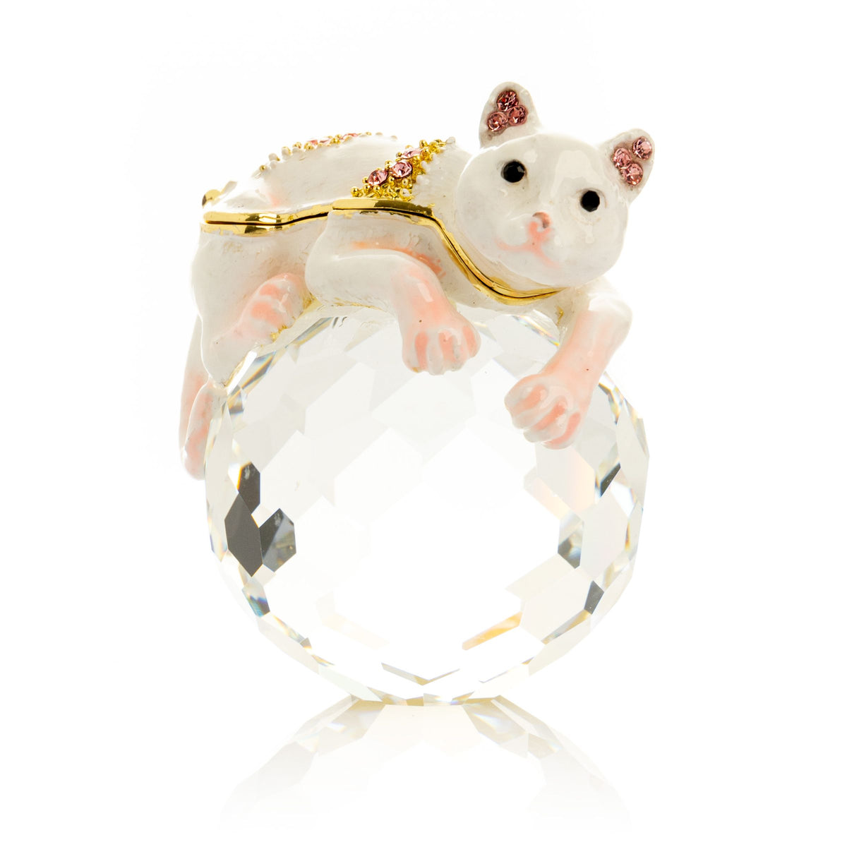 Keren Kopal White Cat on Crystal