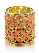 Keren Kopal Pink Decorated Candle Holder