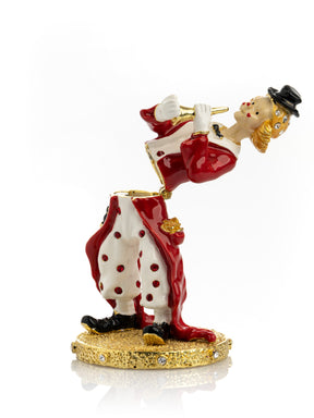 Circus Clown Playing the Trumpet