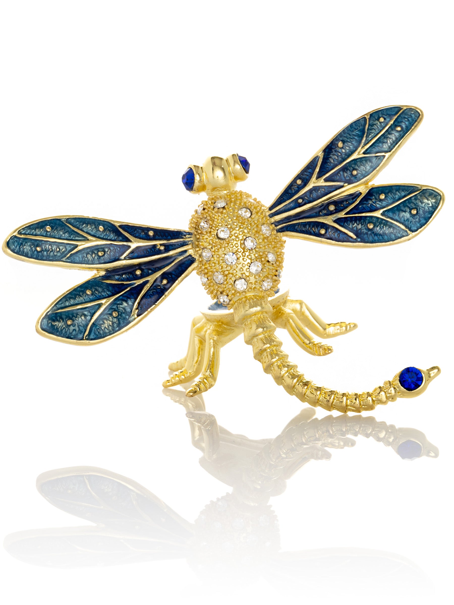 Golden Blue Dragonfly