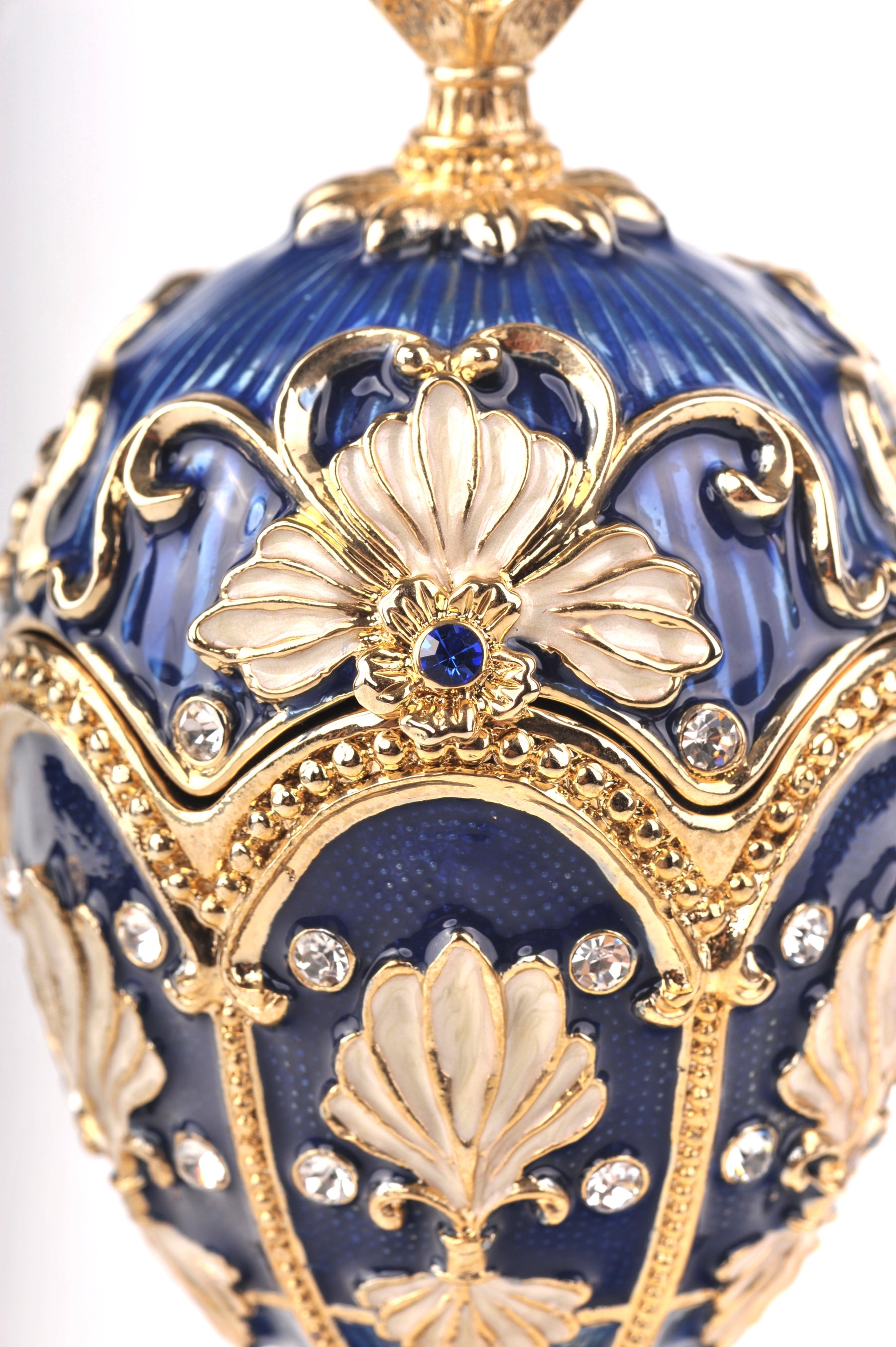 Music Playing Blue Faberge Egg