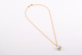 Keren Kopal White Heart shaped Pendant Necklace