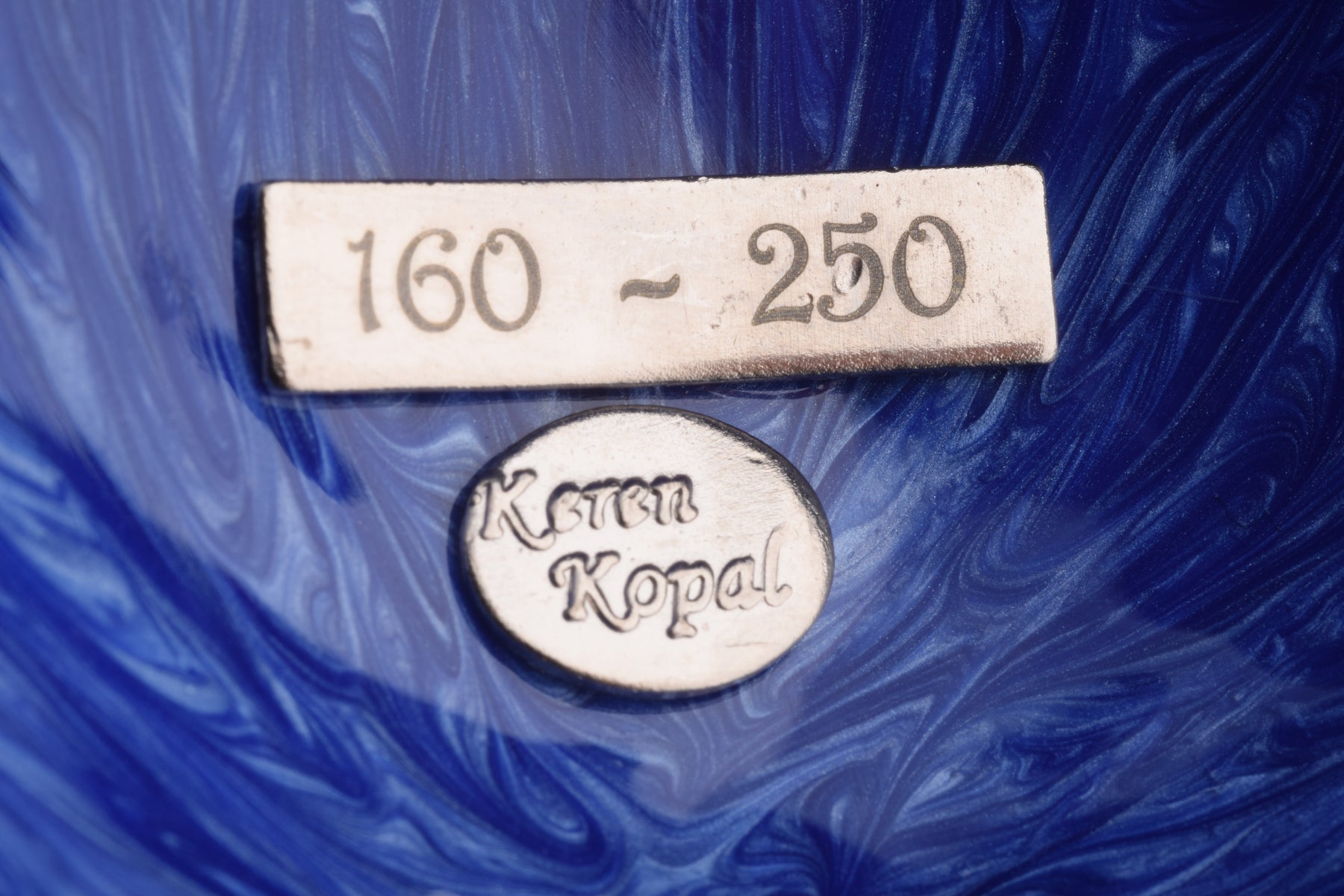 Keren Kopal Blue Russian Egg with Man Riding Horse Surprise Inside