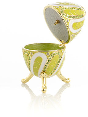 Green Music box Fur Elise by Beethoven Faberge Egg