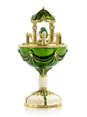 Garden Pavilion Design Cupola Fountain Green Egg Limited Edition of 250 Trinket Box