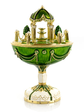 Garden Pavilion Design Cupola Fountain Green Egg Limited Edition of 250 Trinket Box