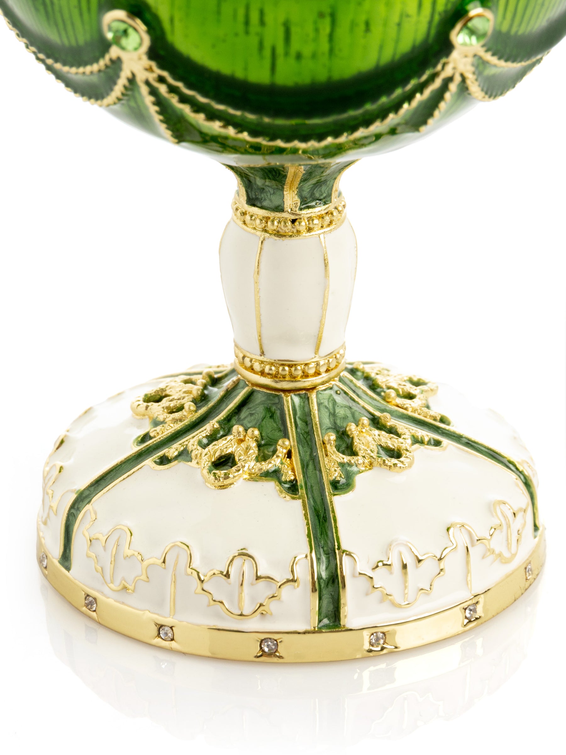 Garden Pavilion Design Cupola Fountain Green Egg Limited Edition of 250 Trinket Box