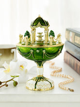 Garden Pavilion Design Cupola Fountain Green Egg Limited Edition of 250 Trinket Box