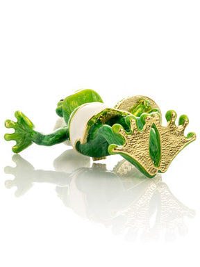 Keren Kopal Gourmet Frog Chef Trinket Box