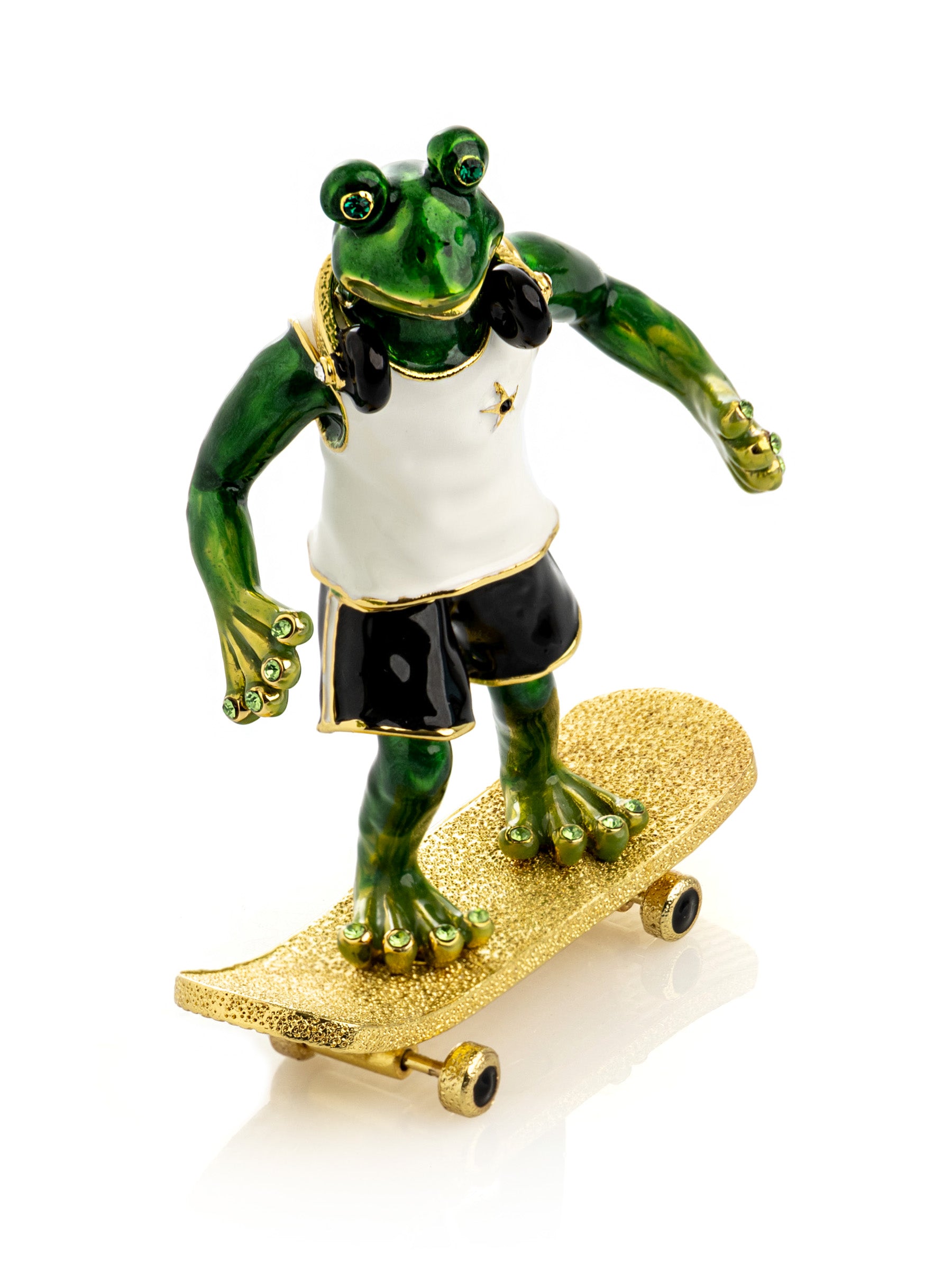 Skateboarding Frog
