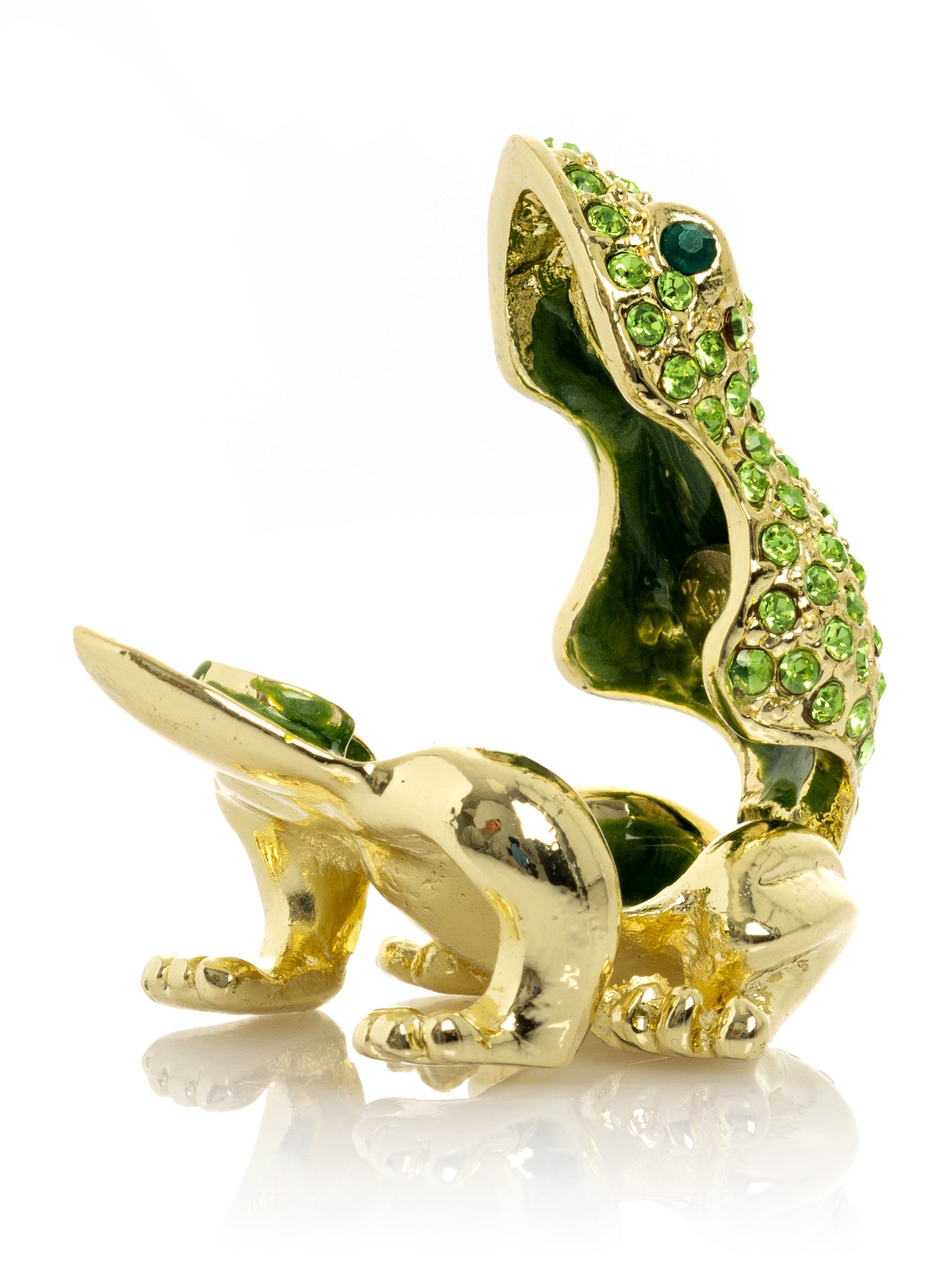 Keren Kopal Green and Gold Sitting Toad