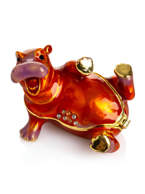 Keren Kopal Happy Hippo Laying on His Back