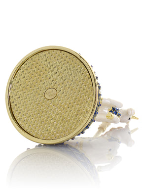 Keren Kopal White Unicorn Carousel Horse Music Box