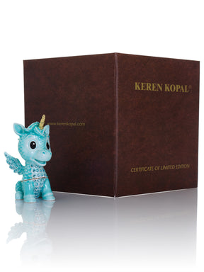Keren Kopal Cute Blue Unicorn Horse trinket Box Limited Edition 1-250