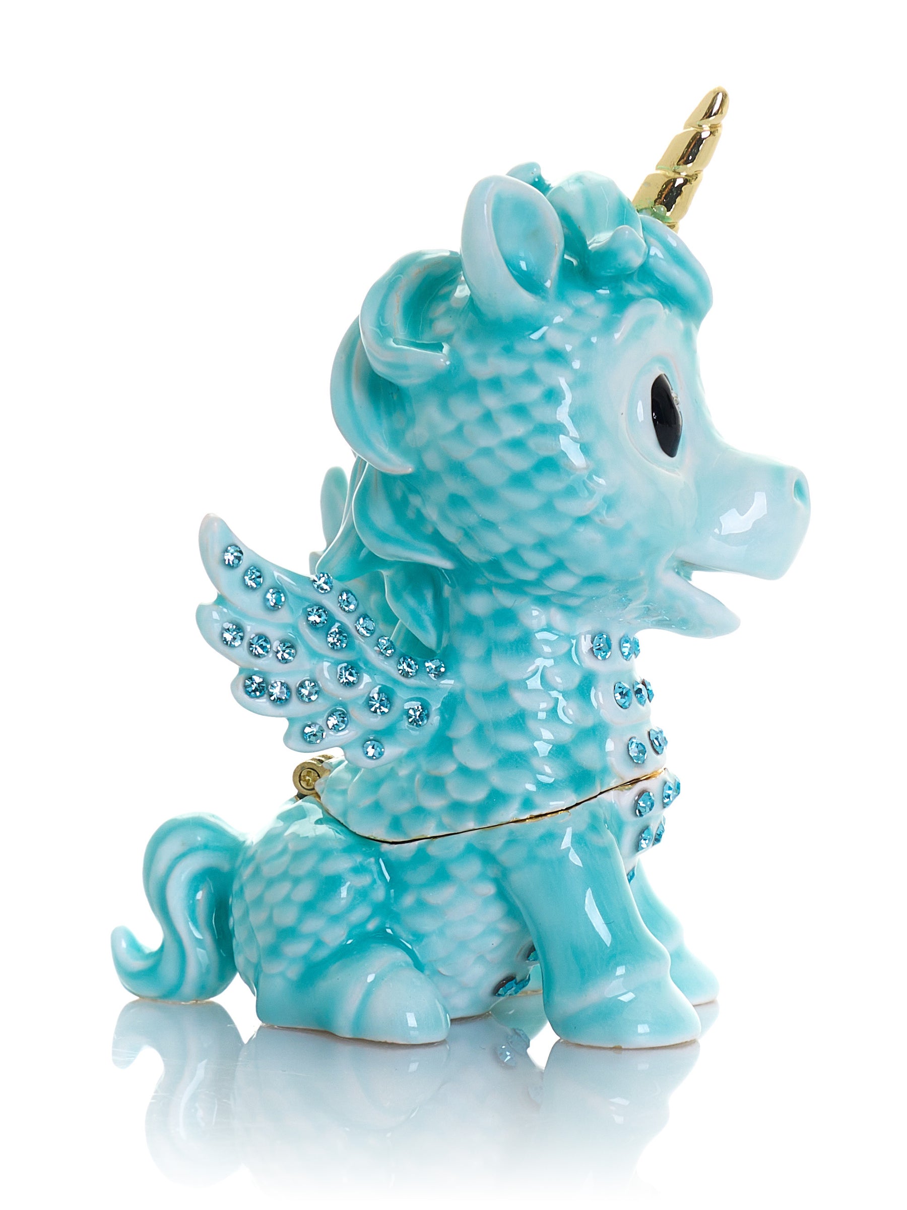 Keren Kopal Cute Blue Unicorn Horse trinket Box Limited Edition 1-250