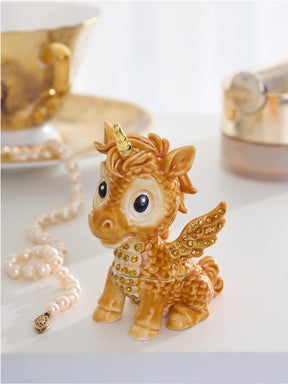 Keren Kopal Cute Brown Unicorn Horse trinket Box Limited Edition 1-250