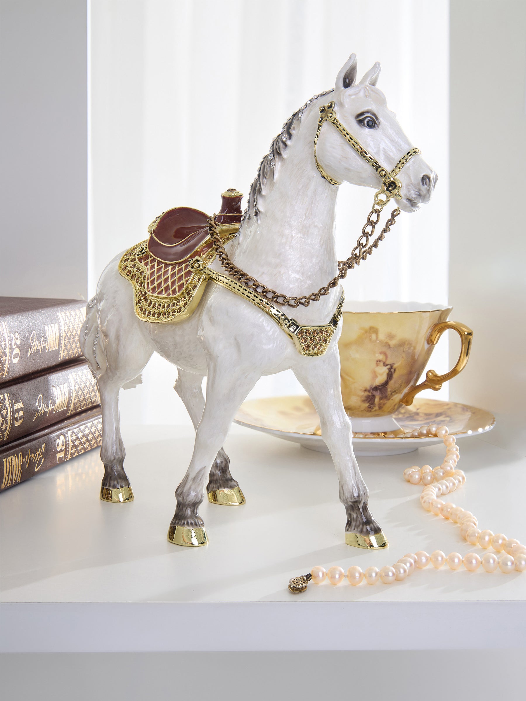 Keren Kopal White Horse Limited Edition 1-250 trinket box