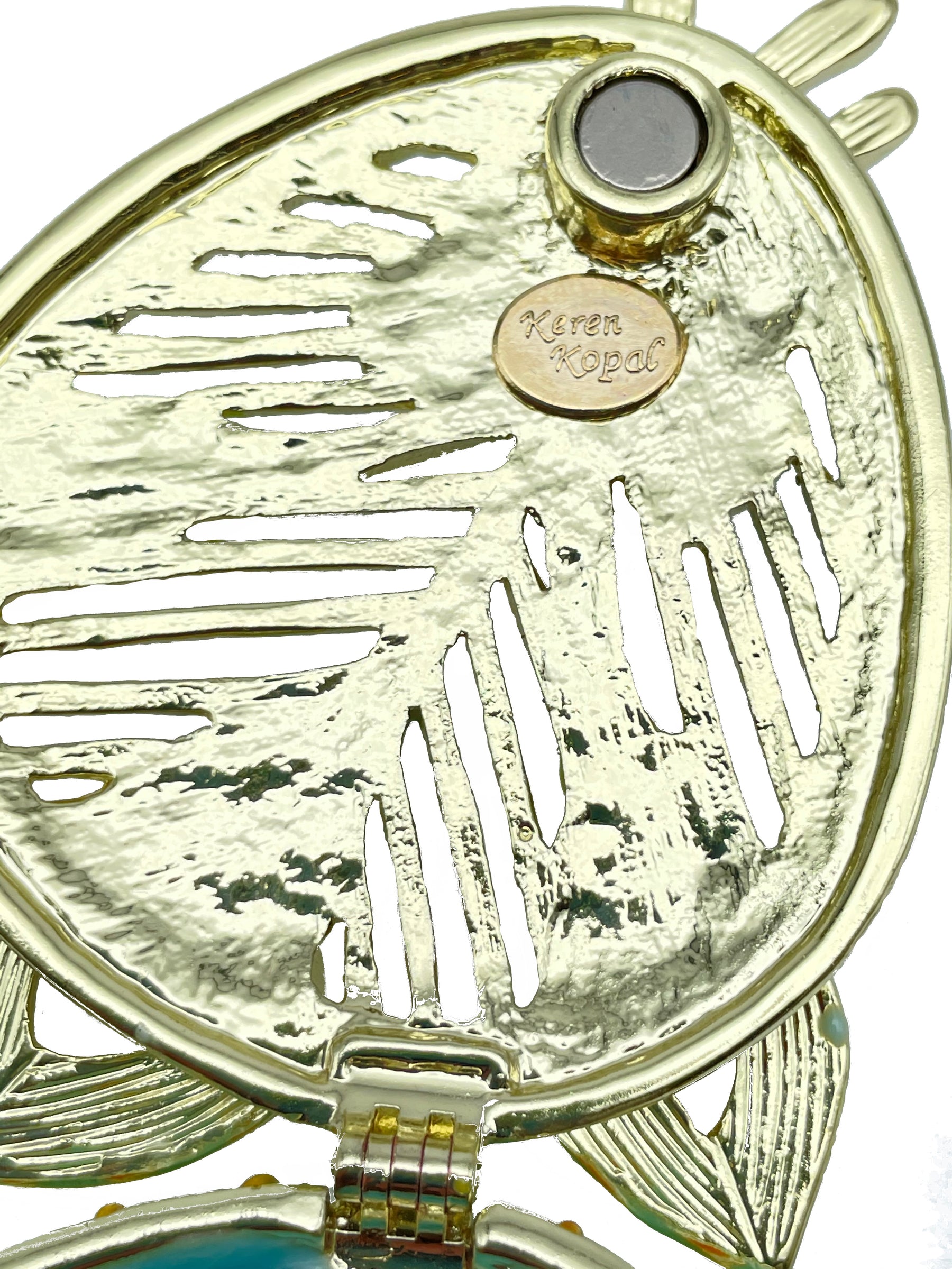 Keren Kopal Green turquoise Beautiful Decorated Trinket Box