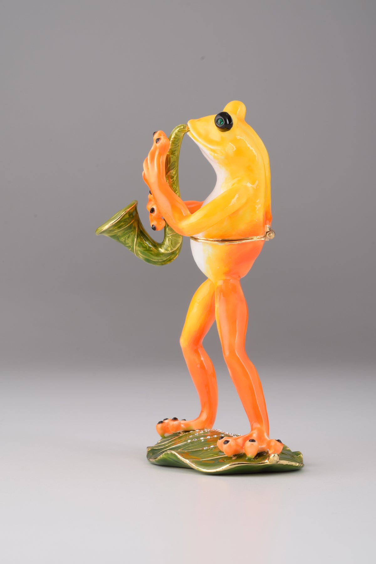 Keren Kopal Frog Playing a Saxophone