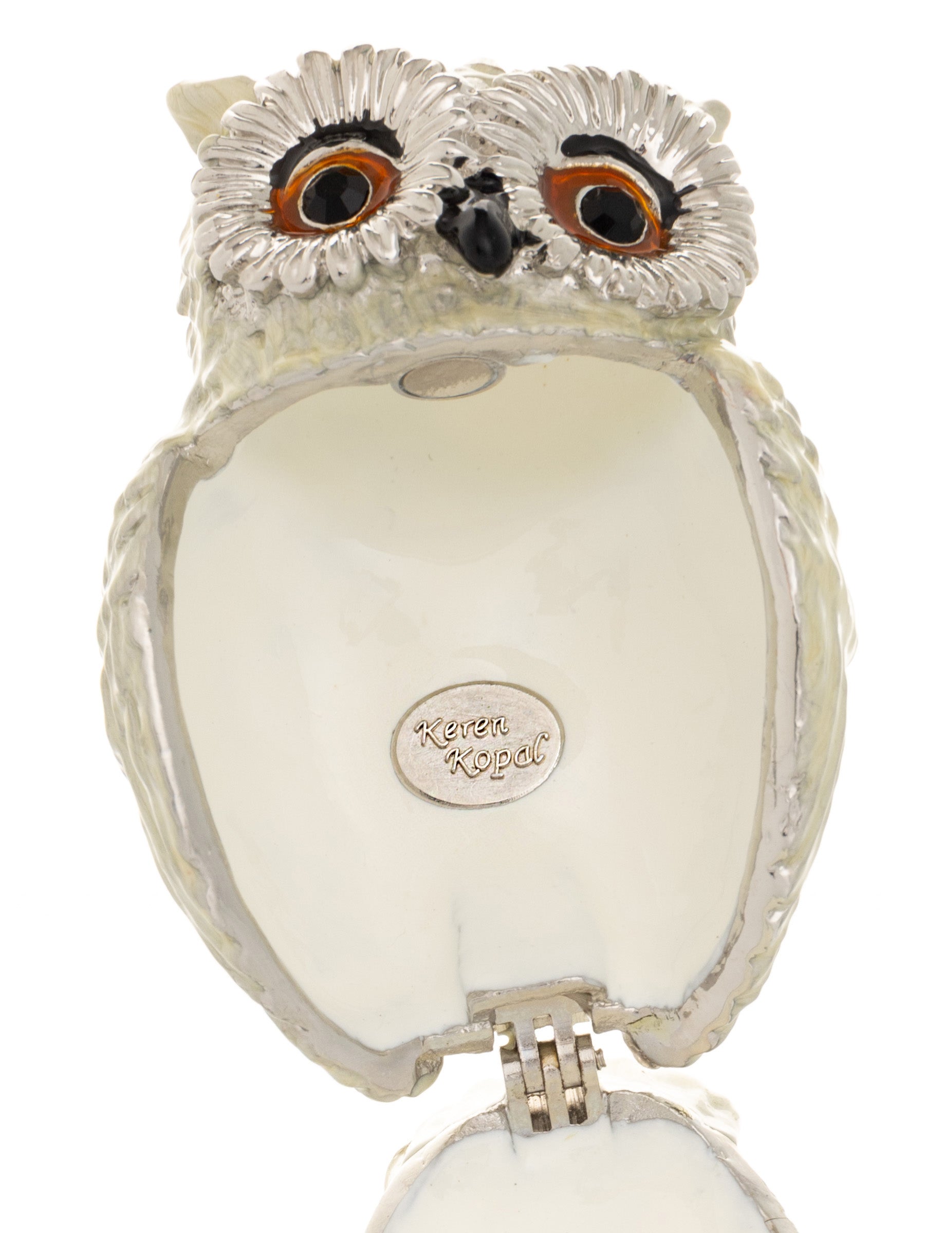 Keren Kopal Silver and White Owl