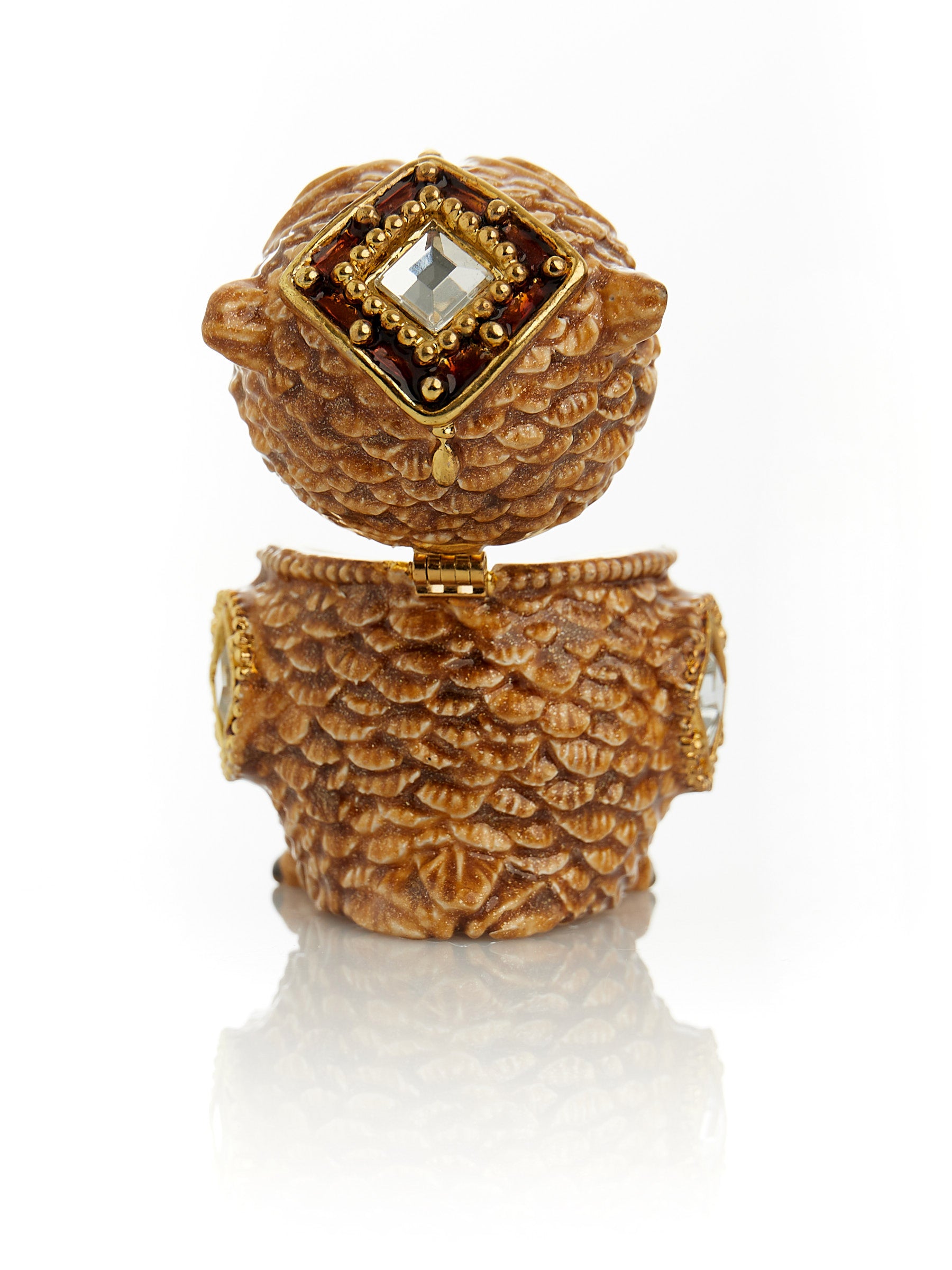 Keren Kopal Brown Owl Trinket Box