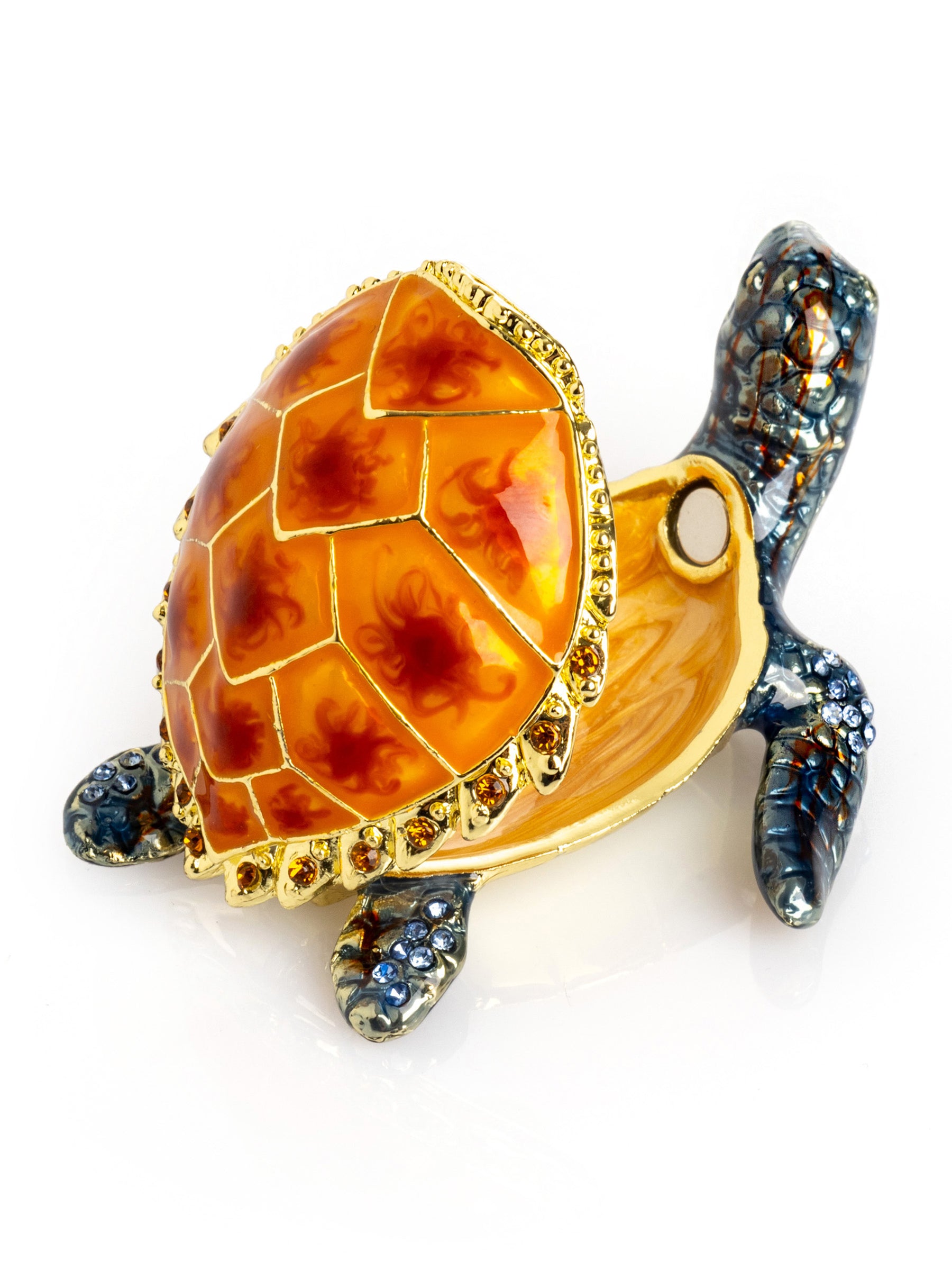 Keren Kopal Blue Sea Turtle Trinket Box